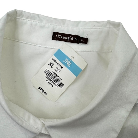 J.McLaughlin Larrie White Solid Blouse - Picture 3 of 11